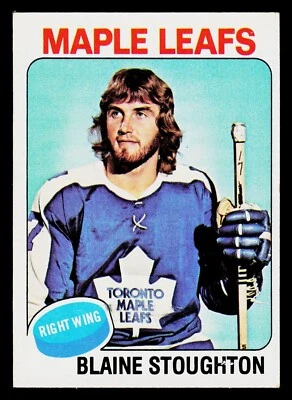 1975-76 Topps Hockey Card #265 Blaine Stoughton Toronto Maple Leafs - Image 1 of 2