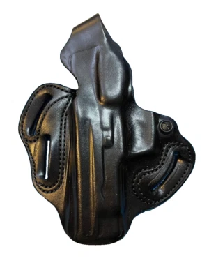 De Santis BlK Leather Thumb Break  Scabbard Sig P220 Browning BDA Left 001BB80Z0 - Image 1 of 4