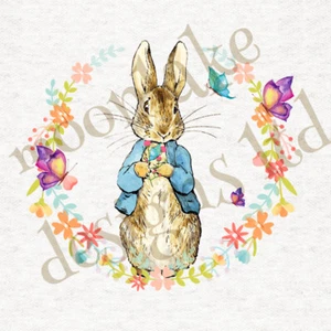 Paneles artesanales de tela de flores Beatrix Potter Peter Rabbit 100 % algodón o poliéster - Imagen 1 de 1