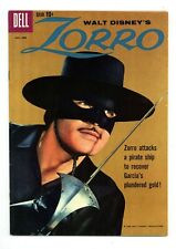 ZORRO #8 6.0 GUY WILLIAMS PHOTO COVER TUFTS ART DELL OW PAGES 1959