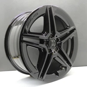 MERCEDES GLE AMG 167 GLOSS BLACK 20" ALLOY WHEEL RIM 9J OEM FRONT A1674013200 X1 - Picture 1 of 14