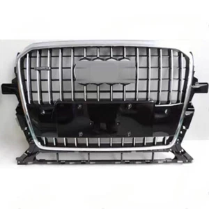 Front Upper Bumper Grille Mesh Sliver Grill Fit for Audi Q5 2013 2014 2015 2016 - Foto 1 di 9