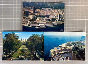 Monaco Vintage Postcards 70s 80s Loew’s Hôtel Including Battleship In Background - Picture 1 of 10