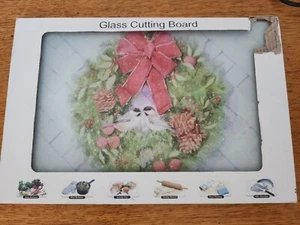 Kitchen Glass Cutting Board, 8 x 12", rect., Birds by Superior Products - Picture 1 of 6