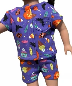 18 Inch doll girl doll Pajamas. Will fit American Girl, My Life Dolls, handmade. - Picture 1 of 1