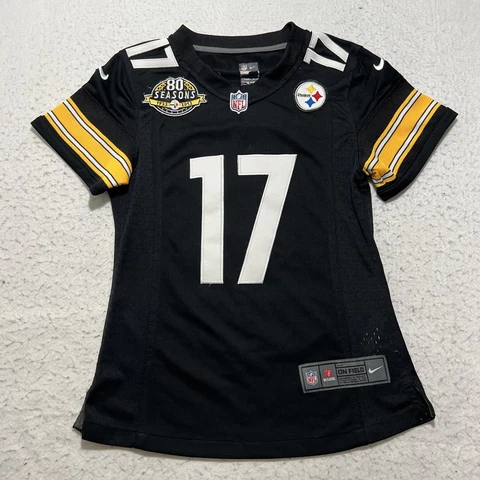 Nike On Field Womens Small Pittsburgh Steelers #17 Mike Wallace 80 Season Jersey Cover