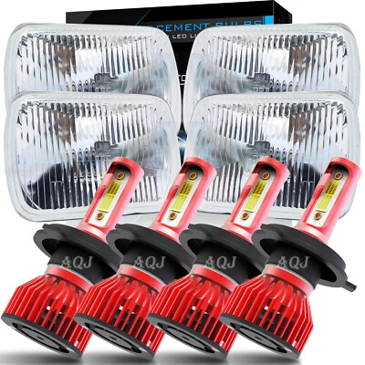 For Buick Regal Grand National 1984-1987 4PCS 4X6" LED Headlights Hi-Lo Beams A+ - Image 1 of 4