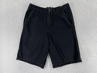 Ocean Pacific Shorts Men 30 Black Striped Skate Skateboard Beach 100% Cotton - Image 1 of 4