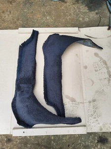 Ford Granada Mk2 Rear Under Seat Carpet Saloon Pair Blue - Picture 1 of 11