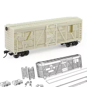 Evemodel 1pc HO Scale 1:87 Blank Unpainted Unassembled 40' Stock Car DIY C8767JJ - Picture 1 of 9