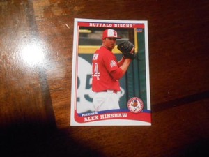 2013 BUFFALO BISONS Choice ALEX HINSHAW Minor League Single Card