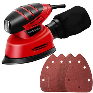 Toolman 1 Amp Electric Detailing Palm Sander Mouse Project Smooth Wood W/ Sandpa - Picture 1 of 6