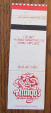 MEXICAN RESTAURANT MATCHBOOK COVER: AMIGO'S ST. CATHARINES, ON MATCHCOVER -C8