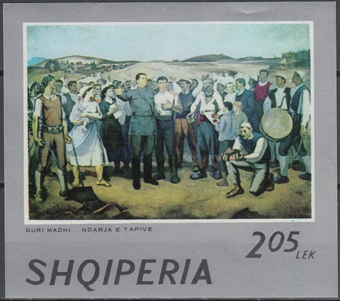 Albania S/S Paintings 1974 MNH-4,50 Euro Cover