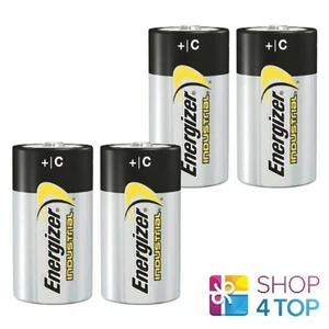 4 Energizer C Alkaline Lr14 Batteries 1.5V Industry Baby R14 Mn1400 Am2 2031 - Picture 1 of 1