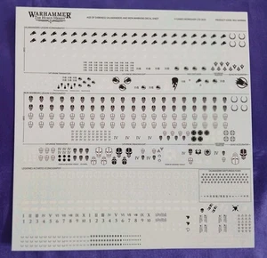 Warhammer 30K Horus Heresy, Saturnine - Transfer Sheet, NEW - Picture 1 of 1