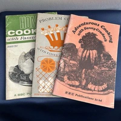 HOME COOKING WITH FANNY CRADOCK. BBC TV Set Of Three Rare Cooking Booklets - Image 1 of 4