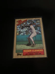 Topps Tiffany Roger Clemens Record Breaker 1987 quasi nuovo-MT PWE - Foto 1 di 2