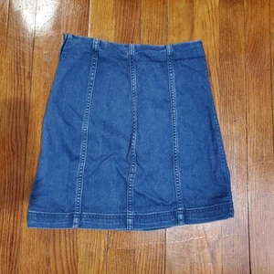 Free People Modern Femme Denim Mini Skirt Westminster Blue Size 2 - Picture 1 of 7