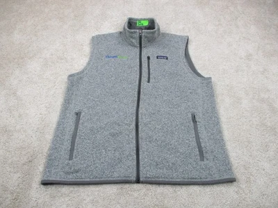 Patagonia Better Suéter Chaleco Para Hombres Grande L Gris Vellón Sin Mangas Logo Cremallera Completa Foto 1 de 4