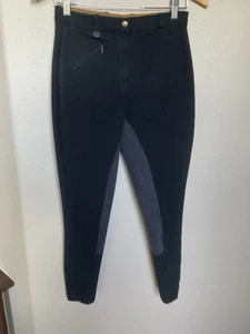 Womens Black Ovation Full Seat Breeches Size 28? Pocket - Picture 1 of 5