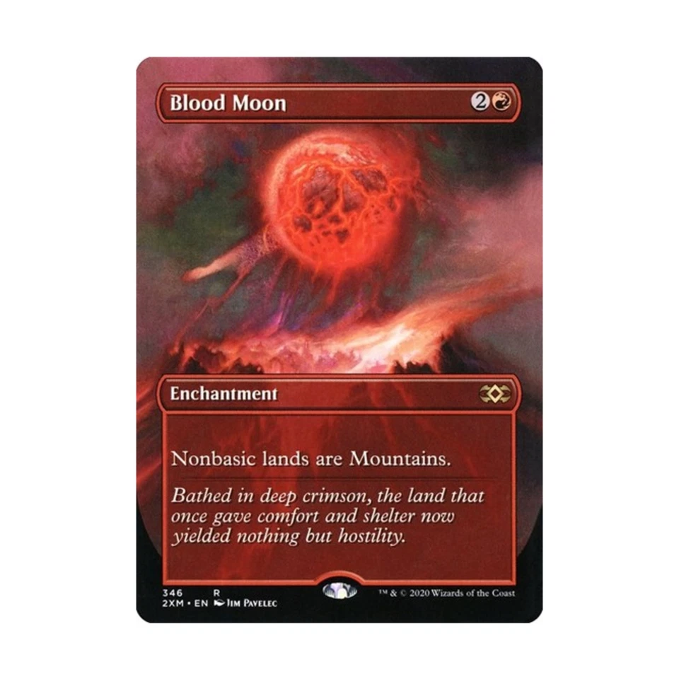 WOTC MtG Double Masters Blood Moon (Borderless) (R) NM - Image 1 of 1