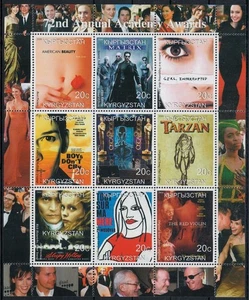 Kirgisistan 2000 Film Oscars 9v postfrisch ** - Bild 1 von 1