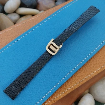 Correa de reloj vintage de 13 mm Lizard JB Champion años 70 sin usar y hebilla plegable Foto 1 de 4