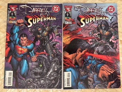 Top Cow Image DC Comics The Darkness Superman #1 & 2 Silvestri Kirkham 2005 - Image 1 of 4