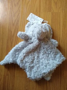 Oobles Security Blanket Elephant Snuggle Blankie Infant Boy Girl Lovey Gray NEW - Picture 1 of 4