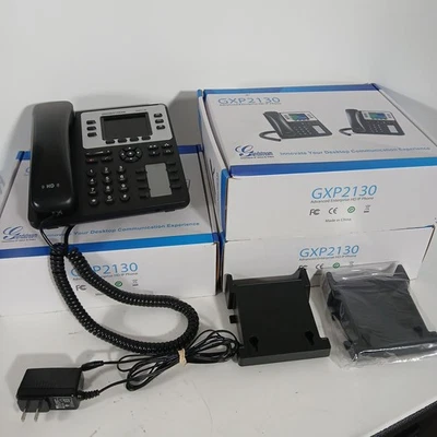 Lote 3 Grandstream GXP2130 3 Líneas Empresarial Teléfono Oficina Teléfonos Extras Foto 1 de 4