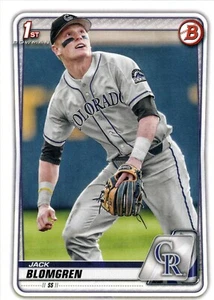 Jack Blomgren Colorado Rockies 2020 Bowman Draft 1st Bowman Card - Picture 1 of 2