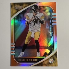 2020 Panini Absolute Spectrum Orange /75 Ben Roethlisberger #54 - STEELERS QB
