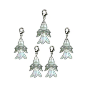 5x Schutzengel Anhänger 4,3 cm Charms Perlen Engel Perlenengel Hochzeit Geschenk - Bild 1 von 2