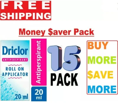 DRICLOR ROLL ON APPLICATOR ANTITRANSPIRANT 20ml Pack of 15 - Image 1 of 4