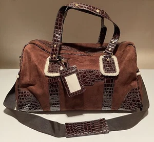 Beautiful Overnight/Weekender by Bath & Body Works Chocolate Duffle Bag Gift 🎁 - Picture 1 of 9