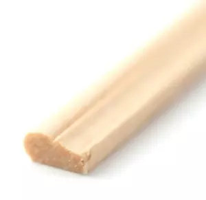 Dolls House Picture Rail 18" x 5/16"  Bare Wood  Mouldings 457mm x 8mm  - Picture 1 of 8