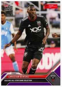 2023 Topps Now MLS All-Star Game Christian Benteke DC United Purple /25 #AS-10 A