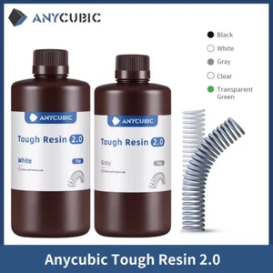 2×1KG Anycubic Flexible UV Tough Resin 2.0 405nm Resin 3D Drucker Harz Cure - Bild 1 von 14
