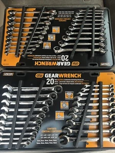Juego de llaves combinadas de trinquete GearWrench, 20 piezas, SAE y métricas, 35720-06 - Imagen 1 de 4