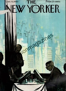 1960 New Yorker January 16 - Lunch in the Rainbow Room - Getz; Alcoholism;Updike - Picture 1 of 1