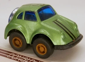 Mini auto de fricción verde Porsche 911 vintage con ventilador en la parte posterior - Imagen 1 de 2