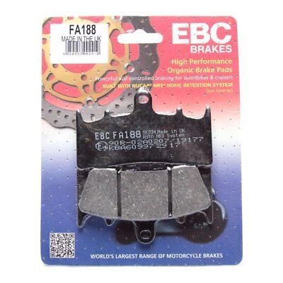 EBC FA188 Organic Brake Pads for Suzuki TL 1000 R 98-02 - Image 1 of 4