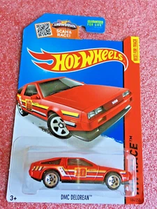 2015 Hot Wheels: DMC DeLorean 184/250 CFH80 Red (HW527) - Picture 1 of 12