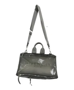 GIVENCHY Pandora 2Way Handbag Shoulder Bag Logo Black Gray Medium size Unisex - Picture 1 of 8