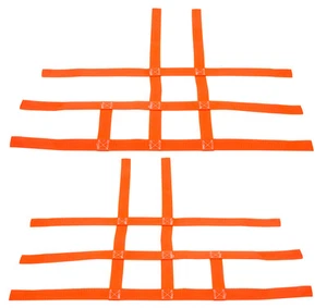 Polaris Predator 500   Nerf Bar Nets   Pro Peg   Fit Alba Tusk   Orange  J - Picture 1 of 2