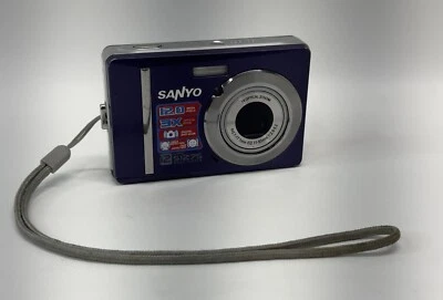 Sanyo VPC-S1275 12.0MP Digital Camera Purple Parts OR Repair Only Read Free S&H - Image 1 of 4