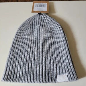 The North Face Airspun Beanie Hat TNF Light Grey Heather Knit NWT - Picture 1 of 5