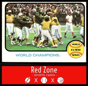 1973 Topps - #210 Campioni del Mondo (Oakland Athletics) EX+ - Foto 1 di 2