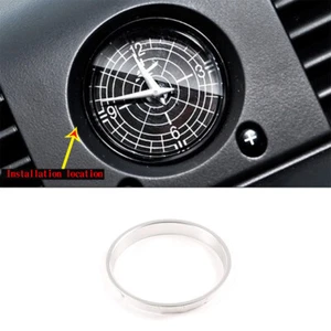 For 08-18 Land Rover Defender Car Accessories Clock Ring Trim Alloy Silver Cover - Picture 1 of 7